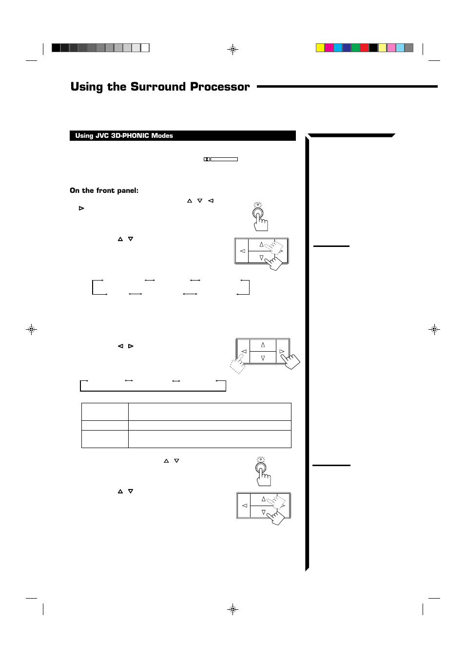 27 using the surround processor | JVC RX-664VBK User Manual | Page 30 / 56