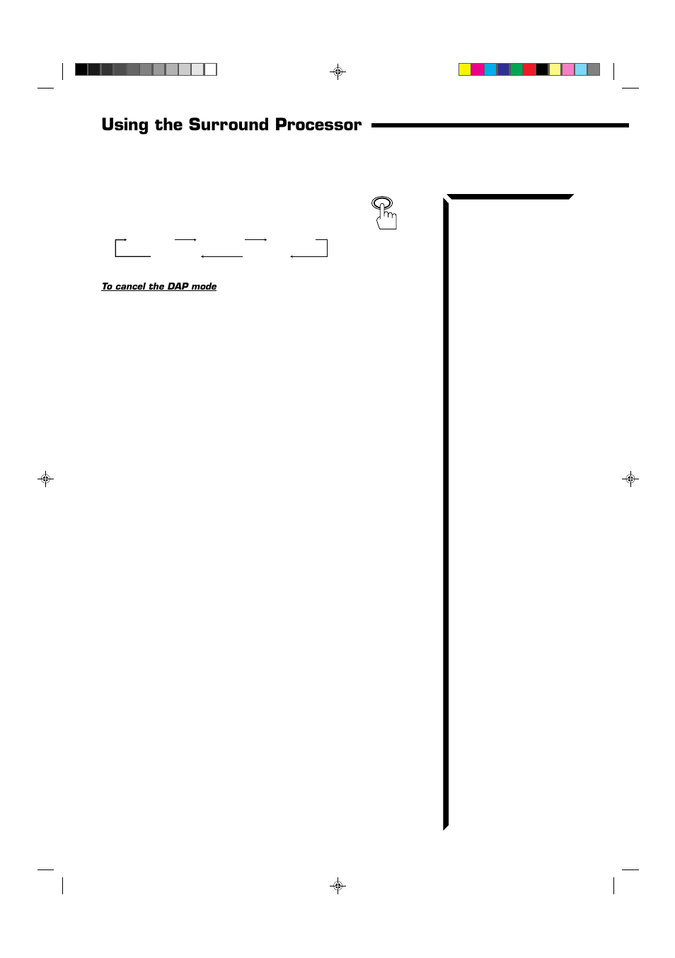 Using the surround processor | JVC RX-664VBK User Manual | Page 34 / 56