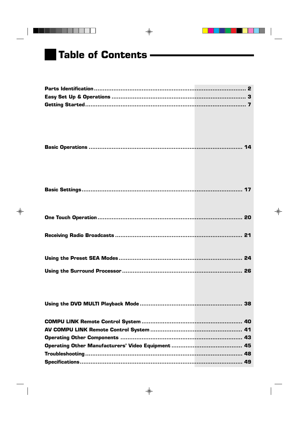 JVC RX-664VBK User Manual | Page 4 / 56