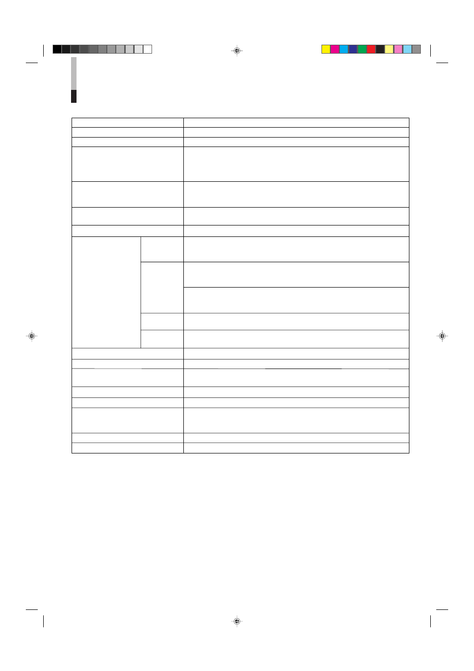 Specifications | JVC TM-A130SU User Manual | Page 13 / 16