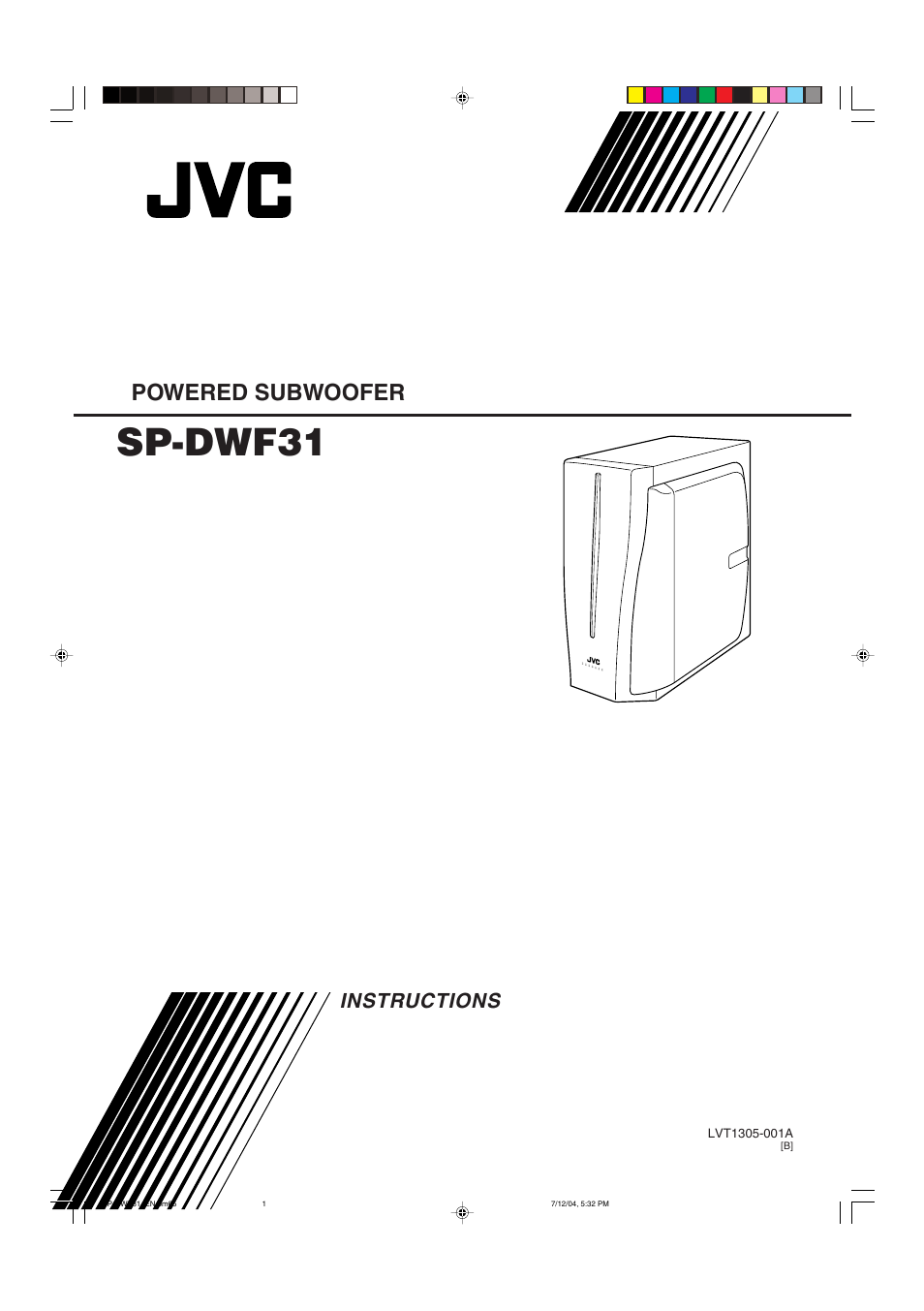 JVC SP-DWF31 User Manual | 6 pages