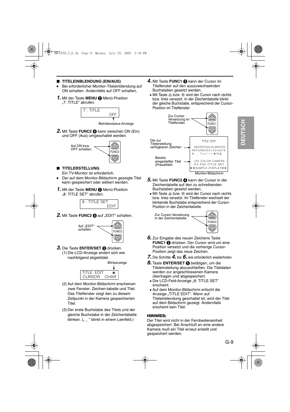It aliano esp añol français deutsch english | JVC RK-LP55U User Manual | Page 29 / 62