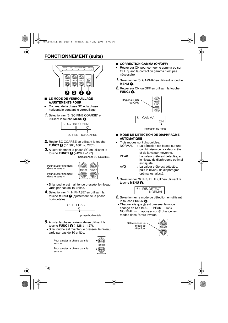 Fonctionnement (suite), Bd c e | JVC RK-LP55U User Manual | Page 48 / 62