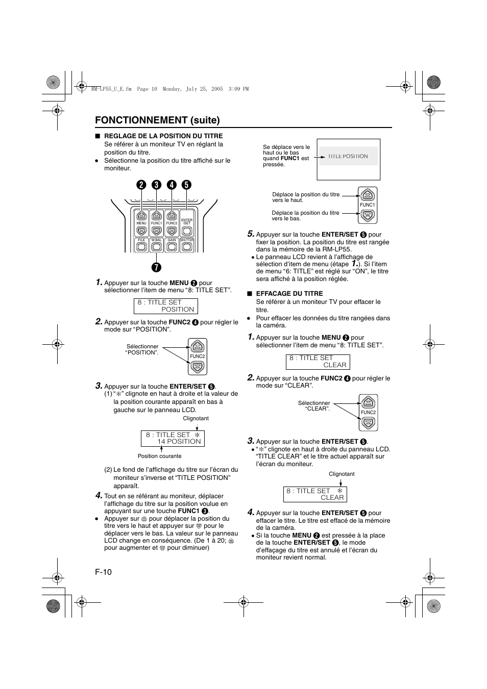 Fonctionnement (suite), Ec b d g | JVC RK-LP55U User Manual | Page 50 / 62