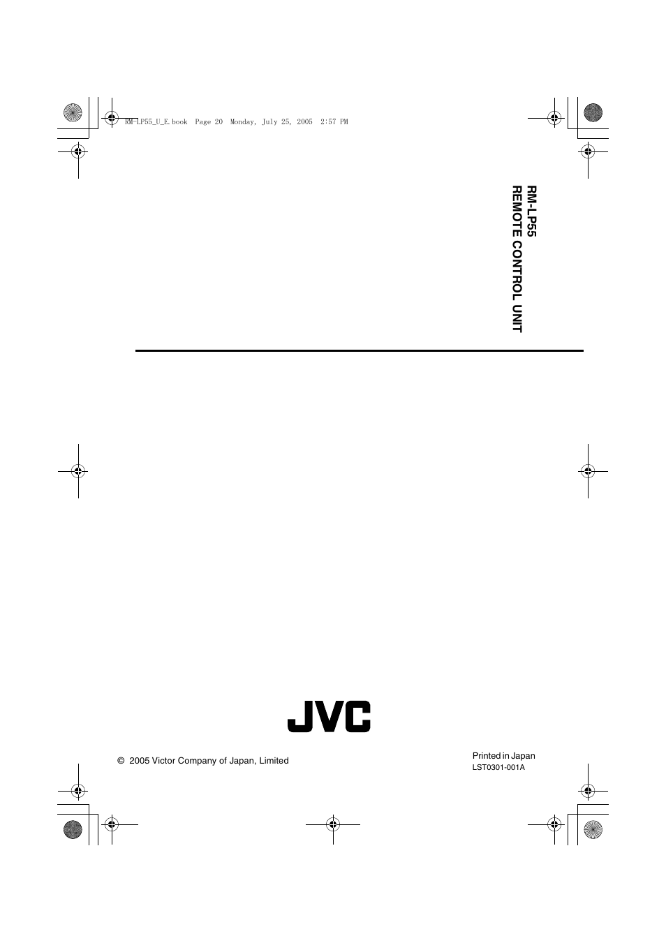 JVC RK-LP55U User Manual | Page 62 / 62