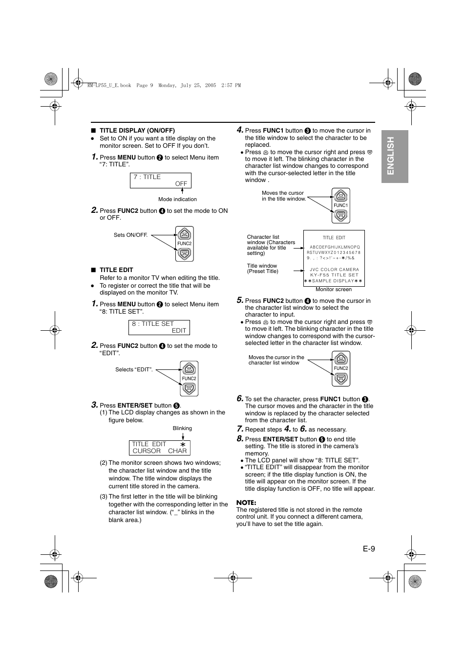 It aliano esp añol français deutsch english | JVC RK-LP55U User Manual | Page 9 / 62