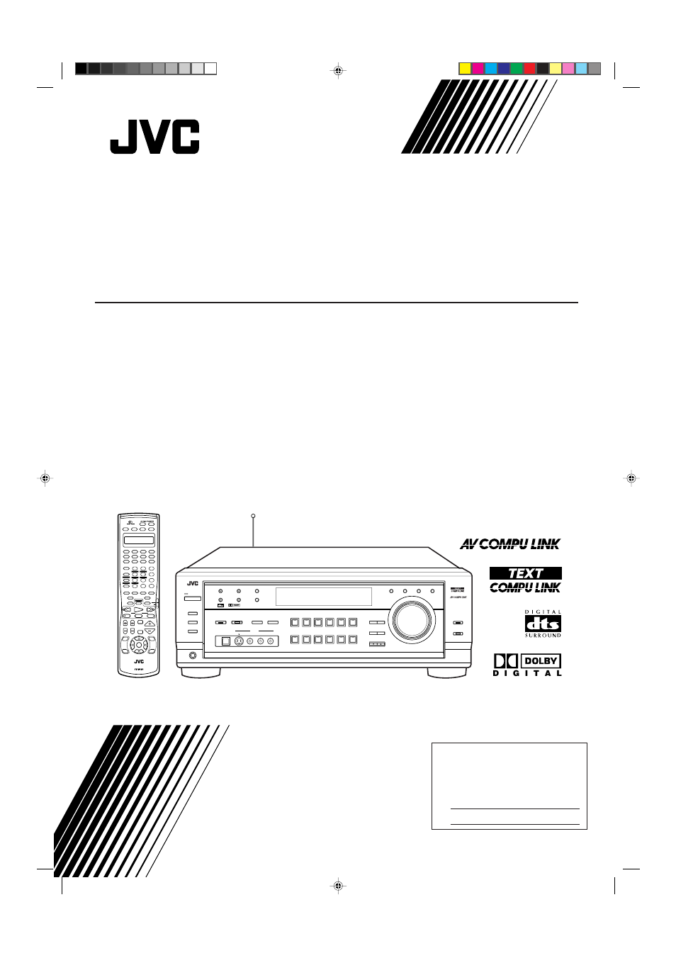 JVC RX-9010VBK User Manual | 78 pages