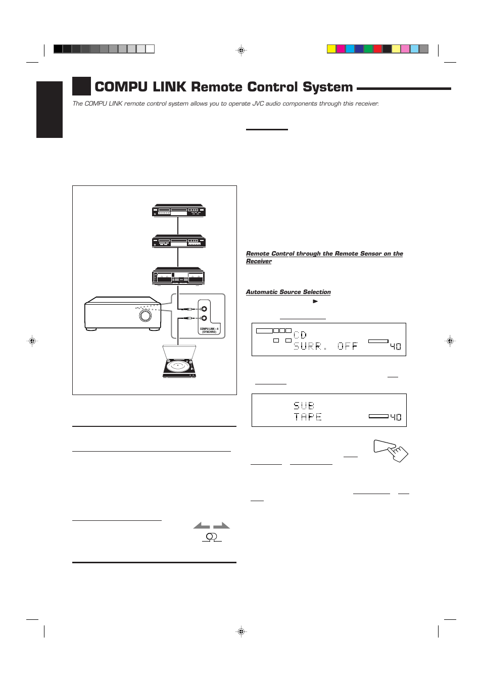 Compu link remote control system, English | JVC RX-9010VBK User Manual | Page 58 / 78