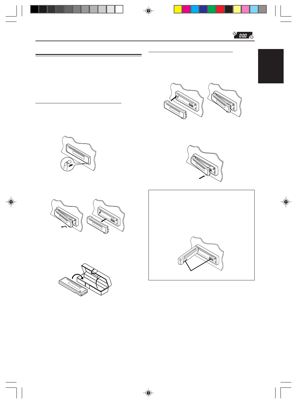 Detaching the control panel | JVC KD-S576 User Manual | Page 19 / 66