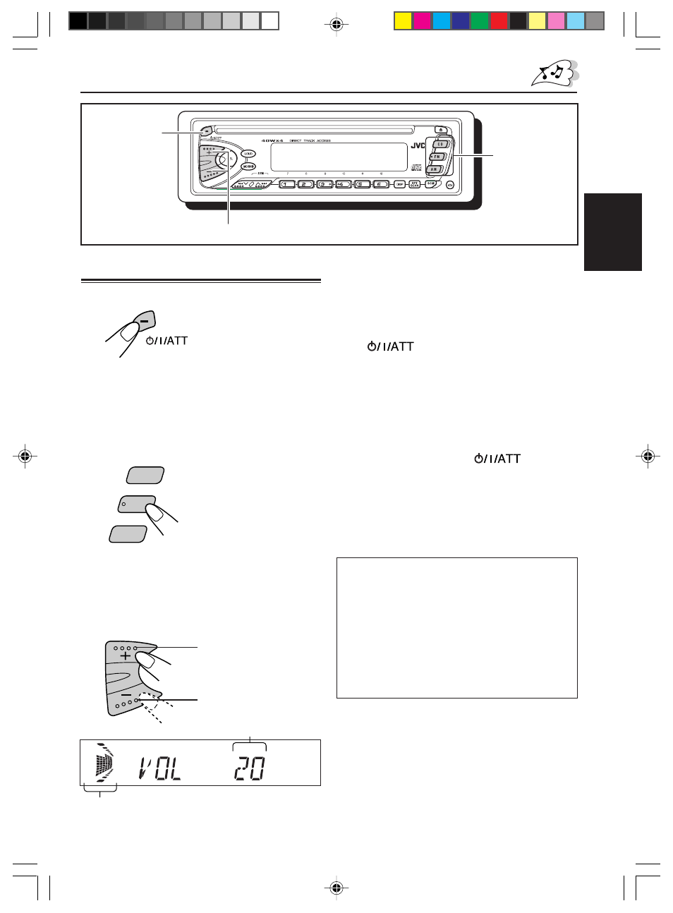 Operaciones basicas, Conexion de la alimentacion, Conexión de la alimentación 1 | JVC KD-S576 User Manual | Page 28 / 66