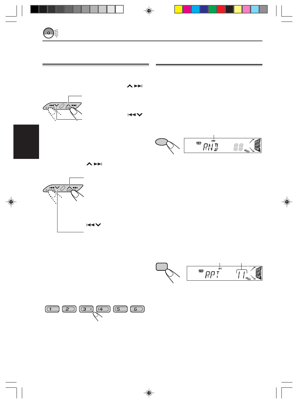 Selection des modes de lecture de cd, Sélection des modes de lecture de cd, Français | JVC KD-S576 User Manual | Page 55 / 66