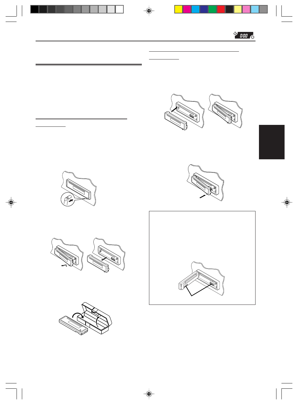 Detachement du panneau de commande, Détachement du panneau de commande | JVC KD-S576 User Manual | Page 62 / 66