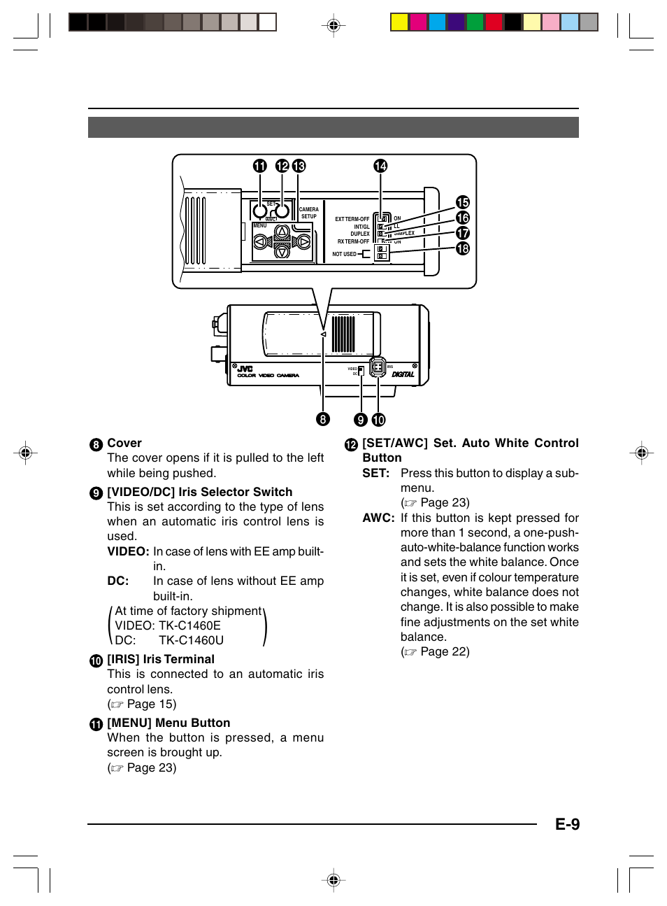 JVC TK-C1460 User Manual | Page 9 / 84