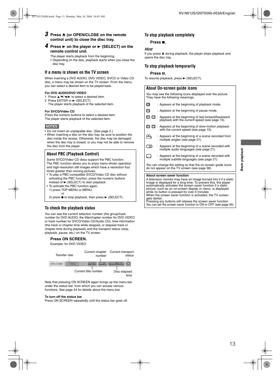 JVC XV-N512S User Manual | Page 15 / 47