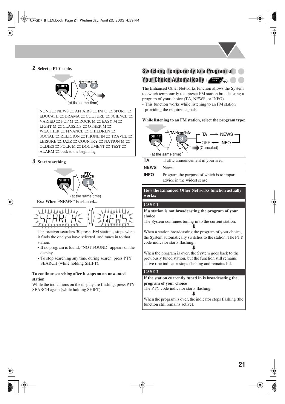 JVC SP-UXGD7 User Manual | Page 25 / 52