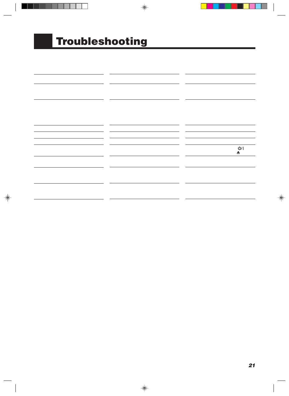 Troubleshooting | JVC 20981IEN User Manual | Page 25 / 27