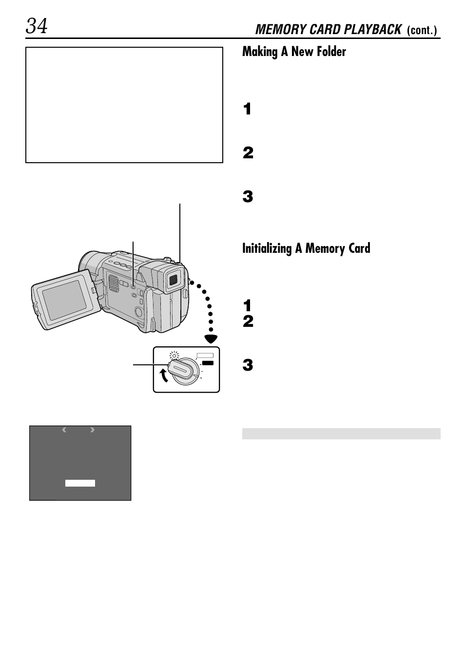 Making a new folder | JVC GR-DVL522 User Manual | Page 34 / 88