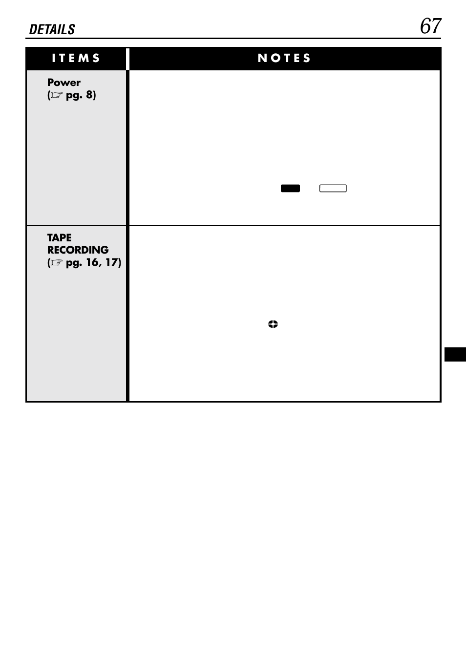 Details | JVC GR-DVL522 User Manual | Page 67 / 88