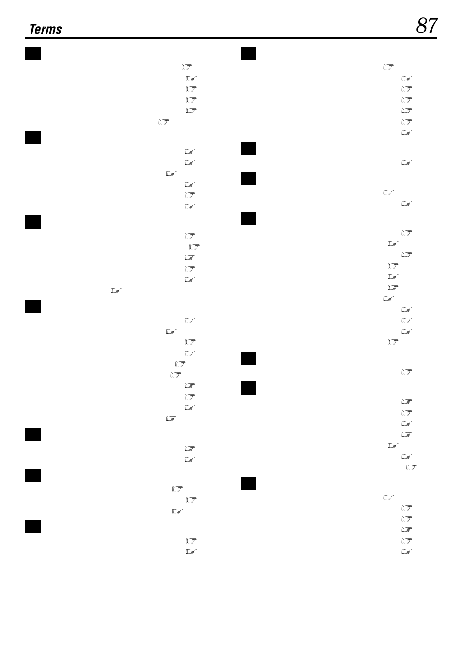 Terms | JVC GR-DVL522 User Manual | Page 87 / 88