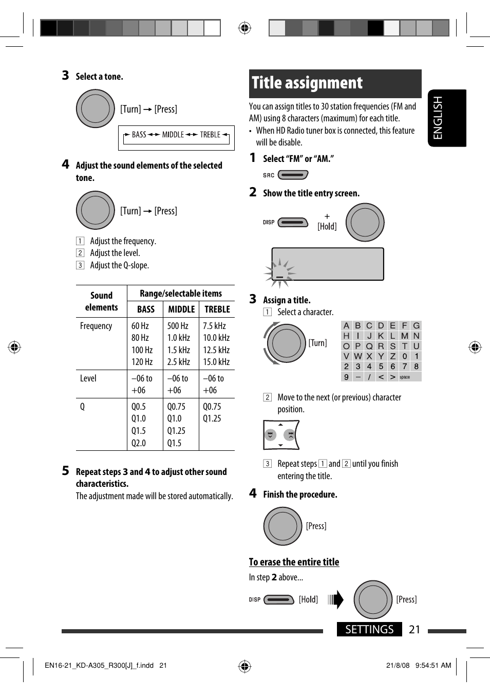 Title assignment | JVC KD-A305/KD-R300 User Manual | Page 21 / 111