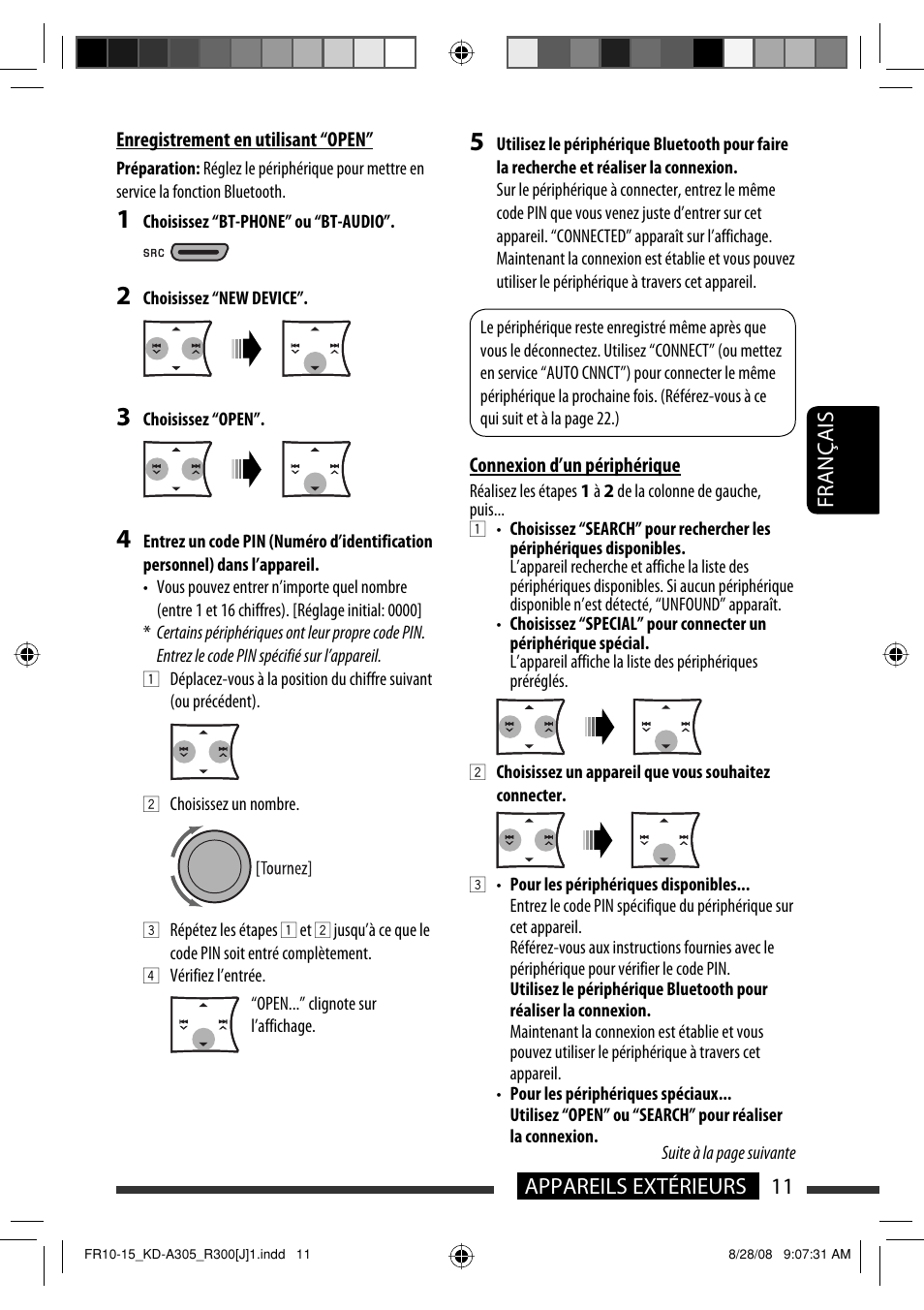 11 appareils extérieurs français | JVC KD-A305/KD-R300 User Manual | Page 83 / 111