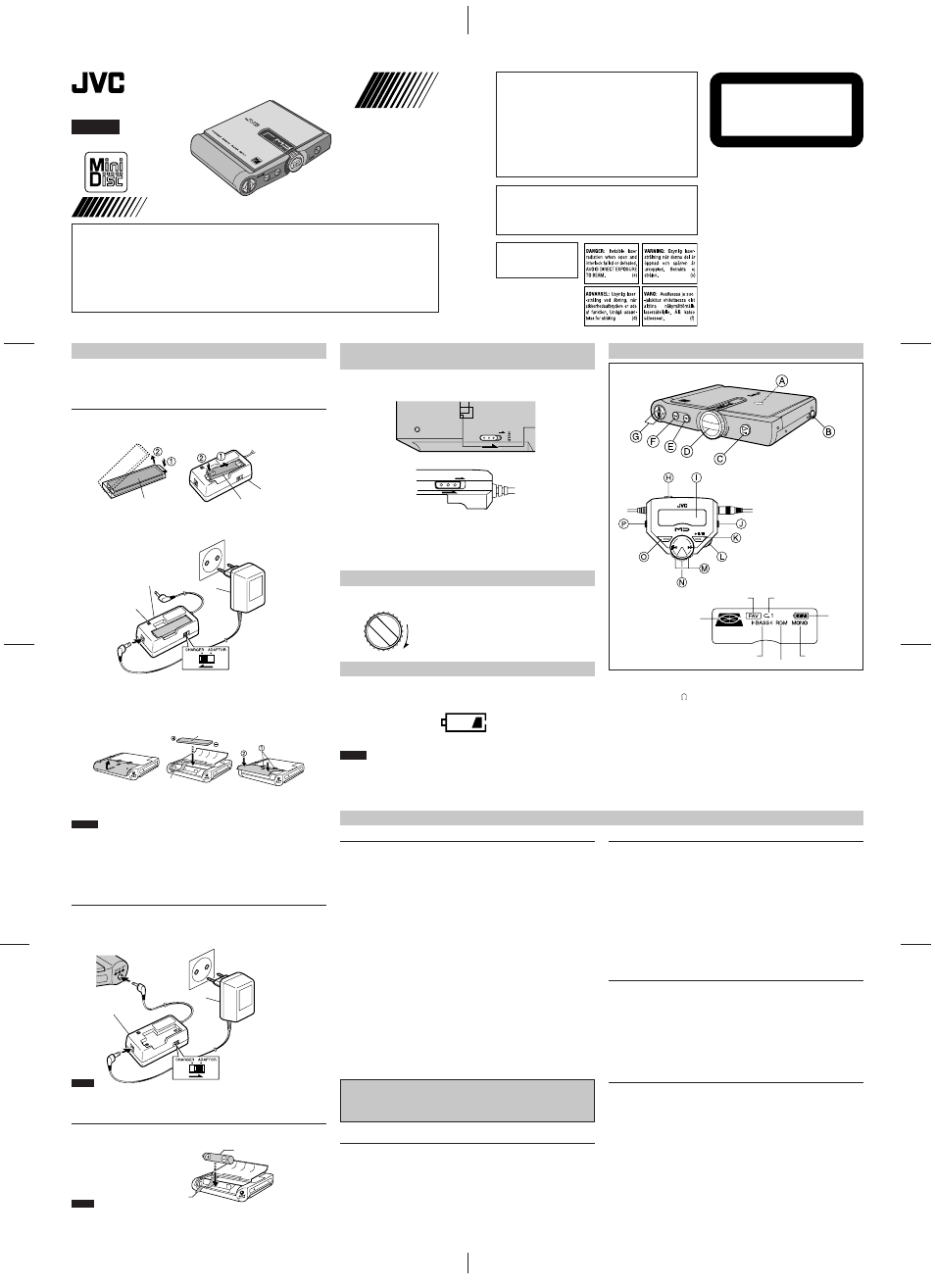 JVC XM-PJ1BU User Manual | 2 pages