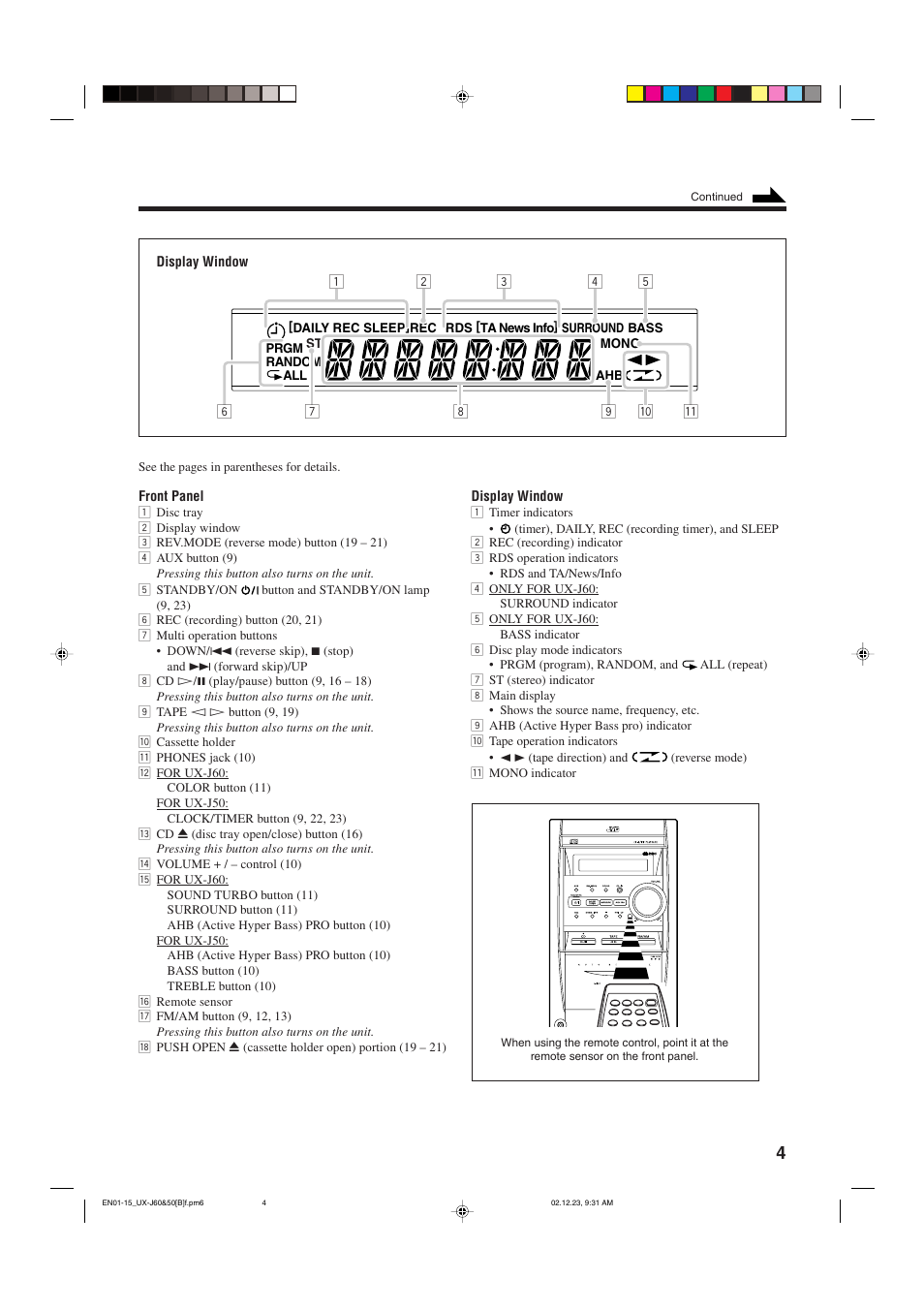 JVC SP-UXJ60 User Manual | Page 7 / 32
