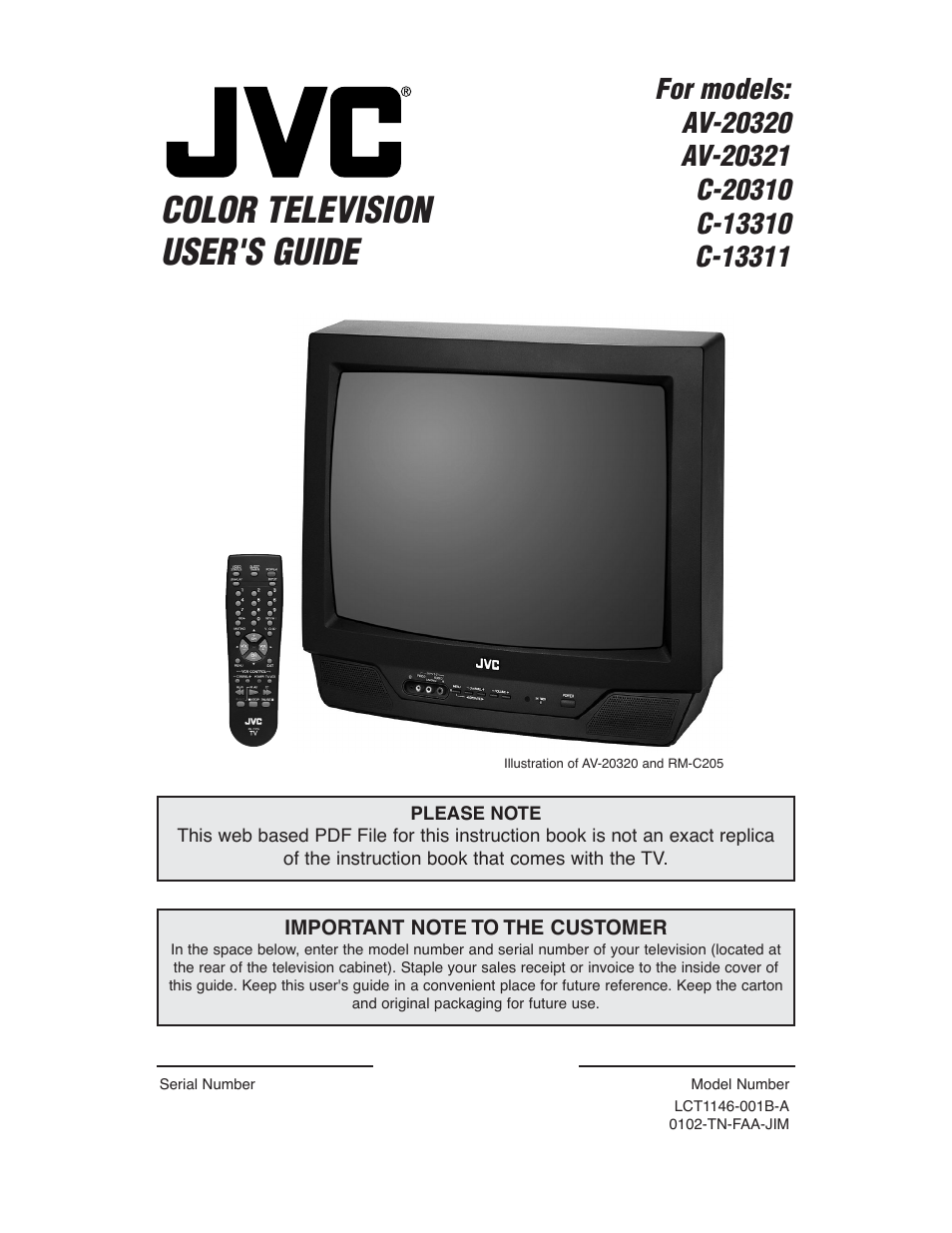 JVC AV 20321 User Manual | 44 pages