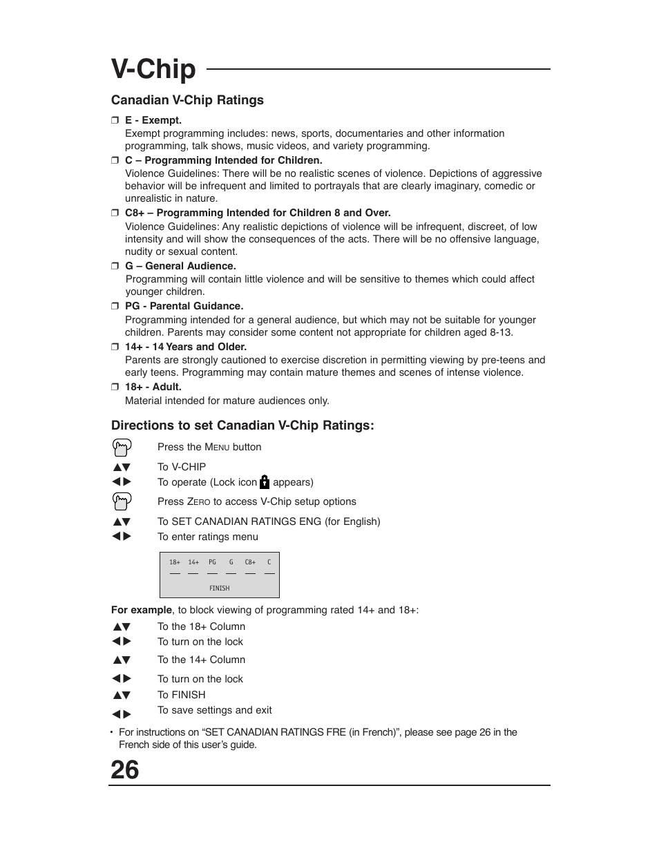 V-chip | JVC AV 20321 User Manual | Page 26 / 44