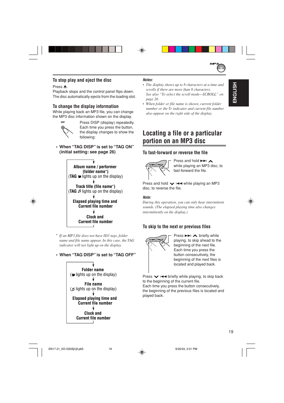 JVC KD-G505 User Manual | Page 19 / 42