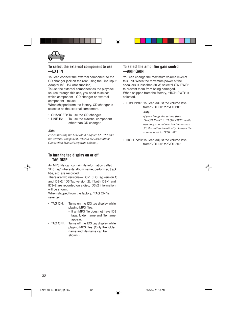 JVC KD-G502 User Manual | Page 32 / 50