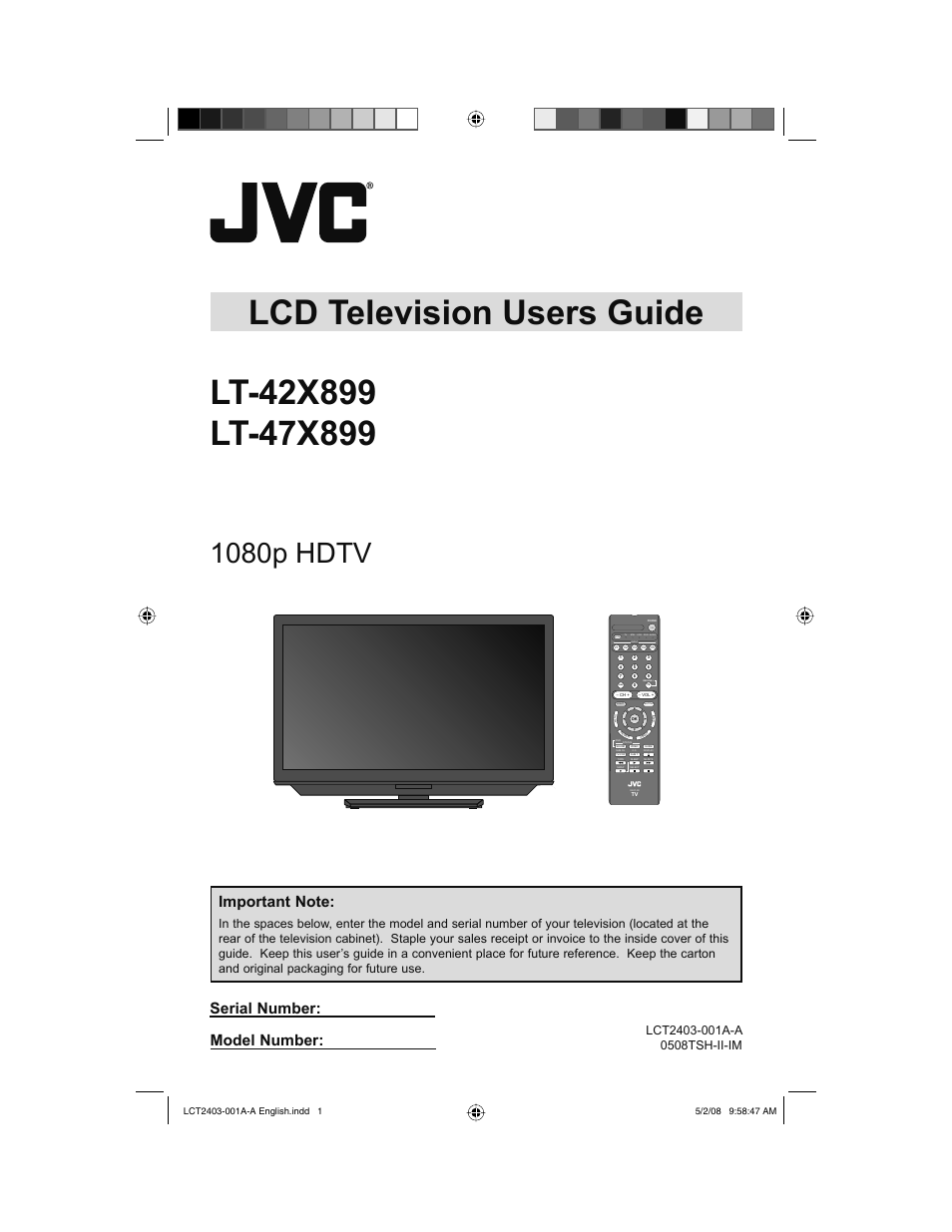 JVC 0508TSH-II-IM User Manual | 68 pages