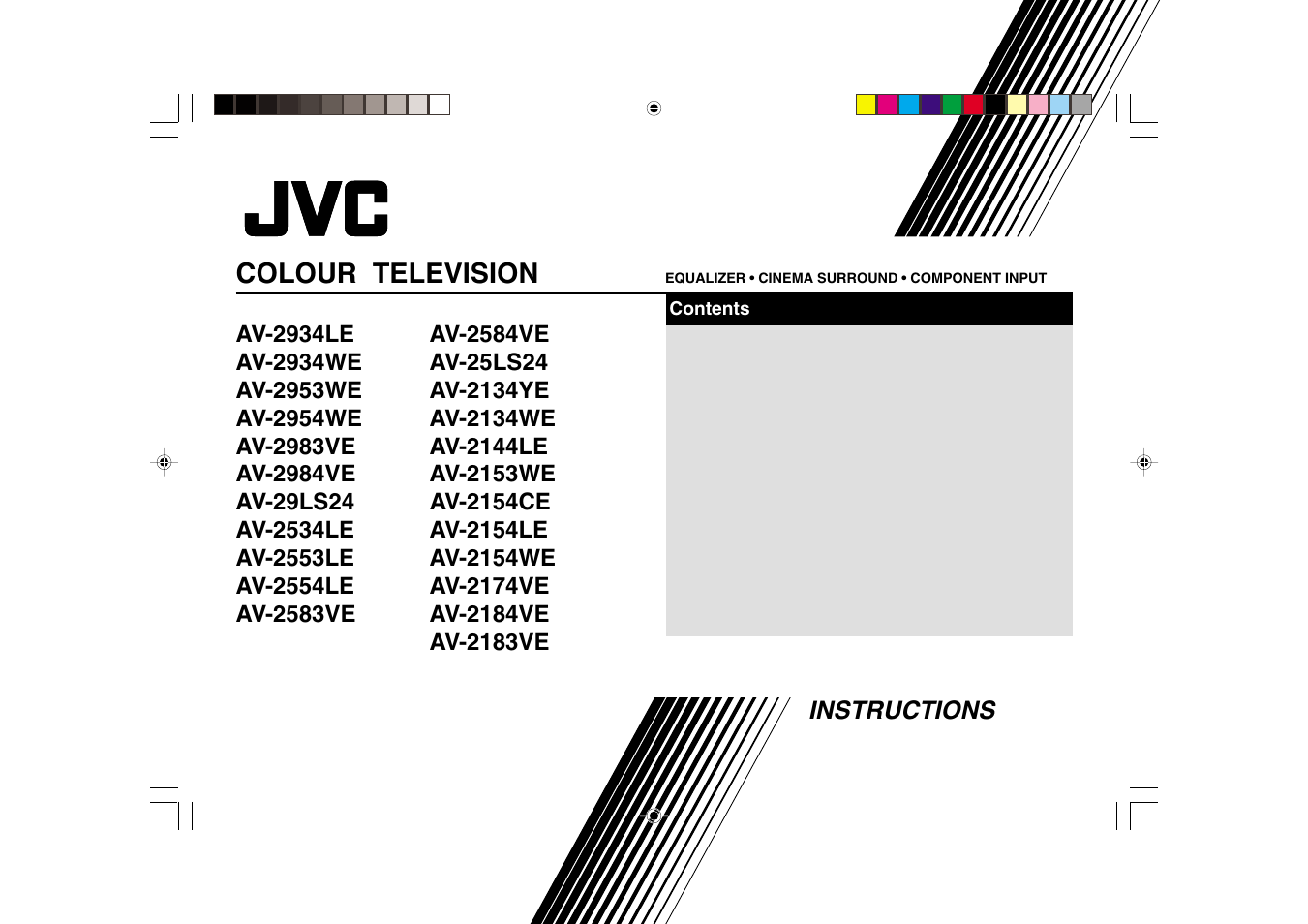 JVC AV-2934LE User Manual | 24 pages