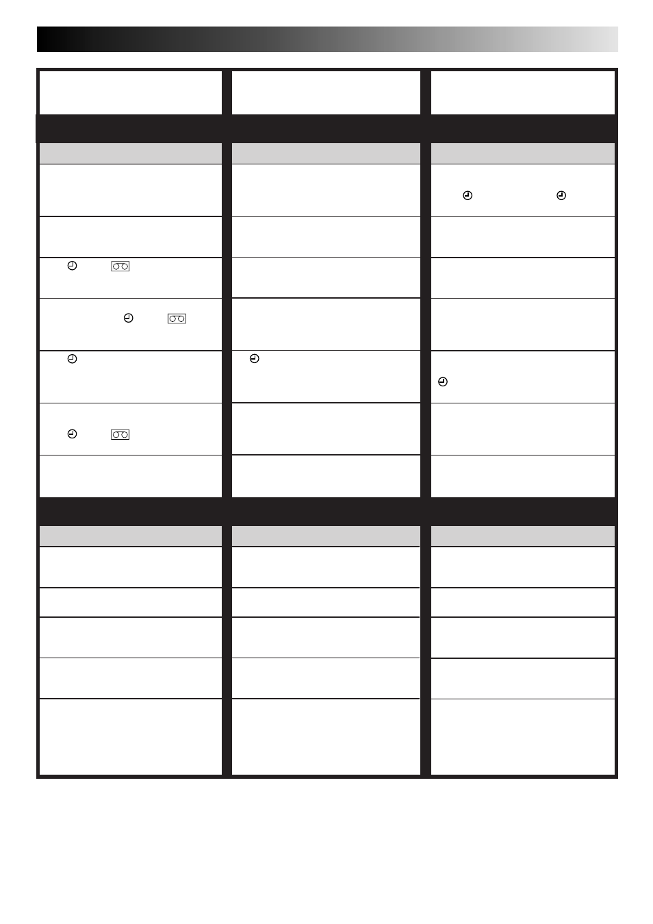 Other problems timer recording, Corrective action, Symptom | Possible cause | JVC HR-J260EK User Manual | Page 41 / 48