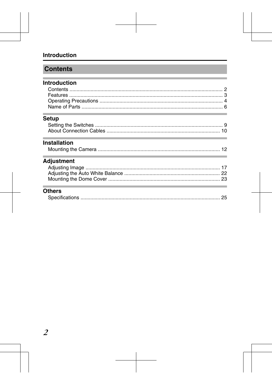 JVC TK-C2201E User Manual | Page 2 / 28