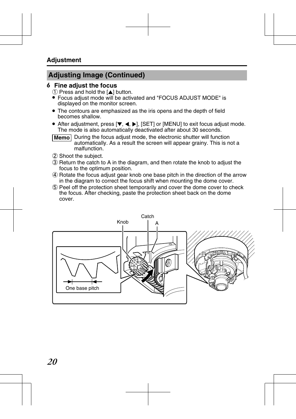 Adjusting image (continued) | JVC TK-C2201E User Manual | Page 20 / 28