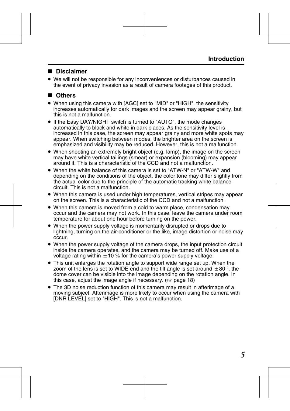 Disclaimer, Others, Introduction | JVC TK-C2201E User Manual | Page 5 / 28