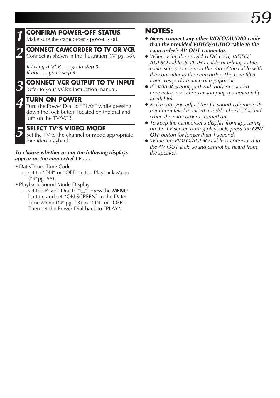 JVC GR-DVL9000 User Manual | Page 59 / 92