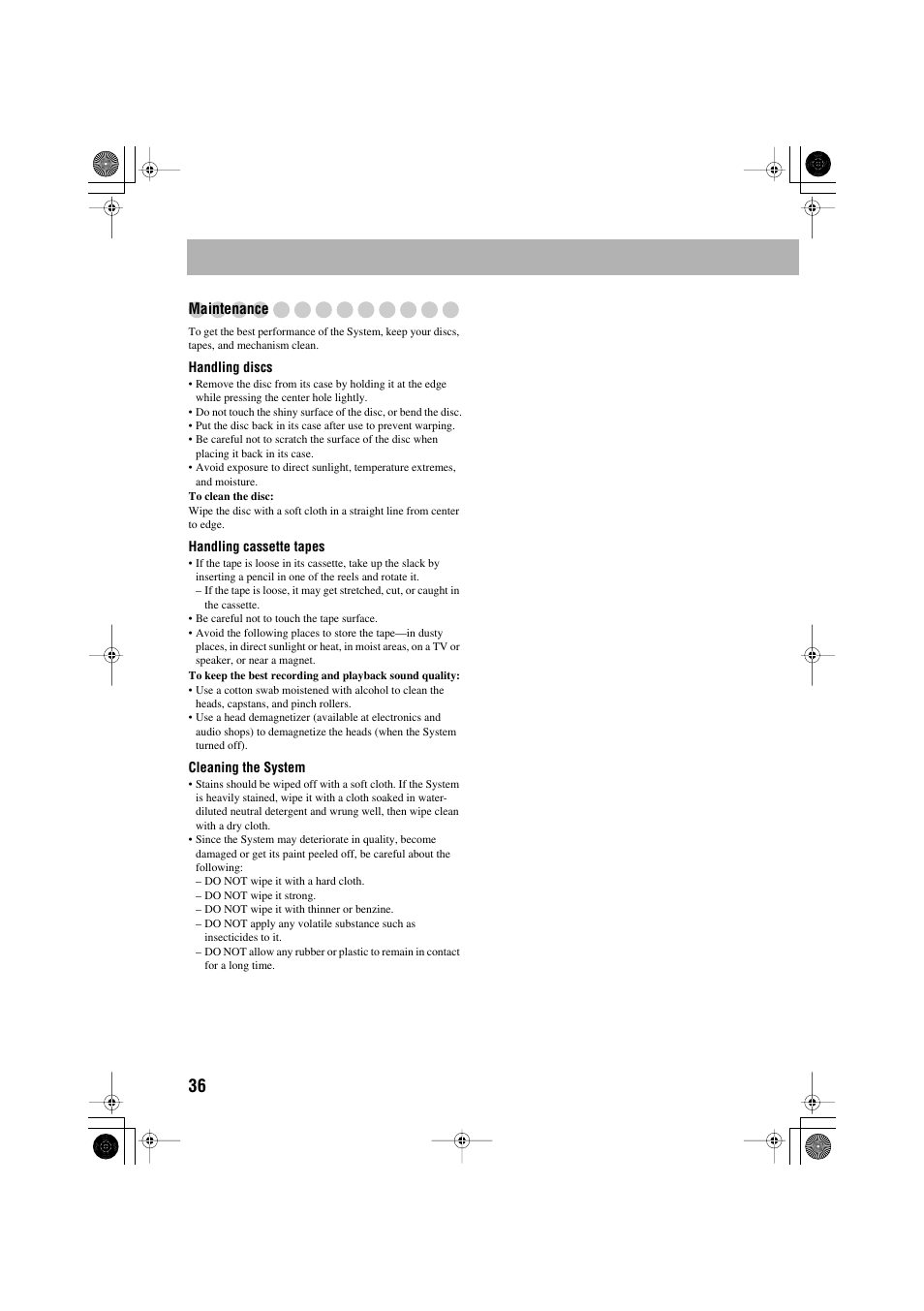 JVC CA-MXJE3 User Manual | Page 38 / 48