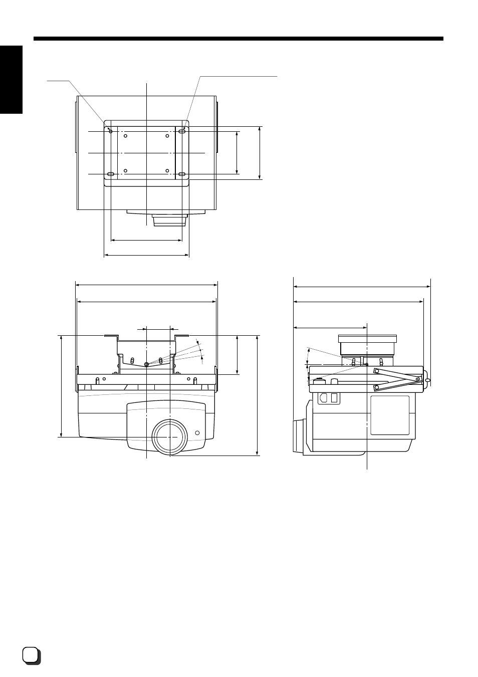 Unit dimensions, English | JVC DLA-G10E User Manual | Page 4 / 15