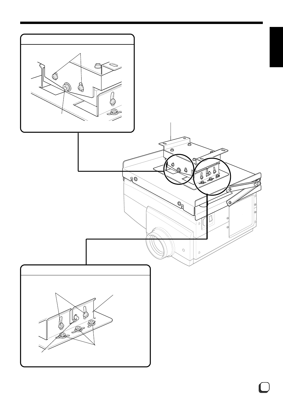 Names of parts, English | JVC DLA-G10E User Manual | Page 5 / 15