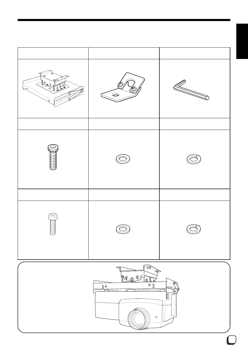 Parts list | JVC DLA-G10E User Manual | Page 7 / 15