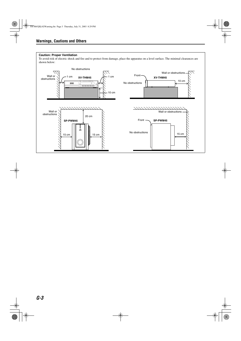 Warnings, cautions and others | JVC xv-thm45 User Manual | Page 4 / 68