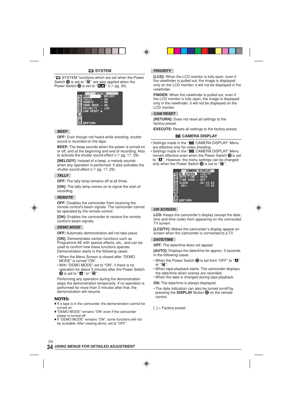 JVC 0303-MK-ID-SN User Manual | Page 34 / 60