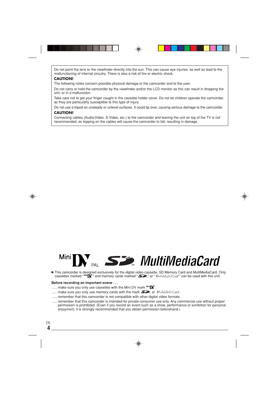 JVC 0303-MK-ID-SN User Manual | Page 4 / 60