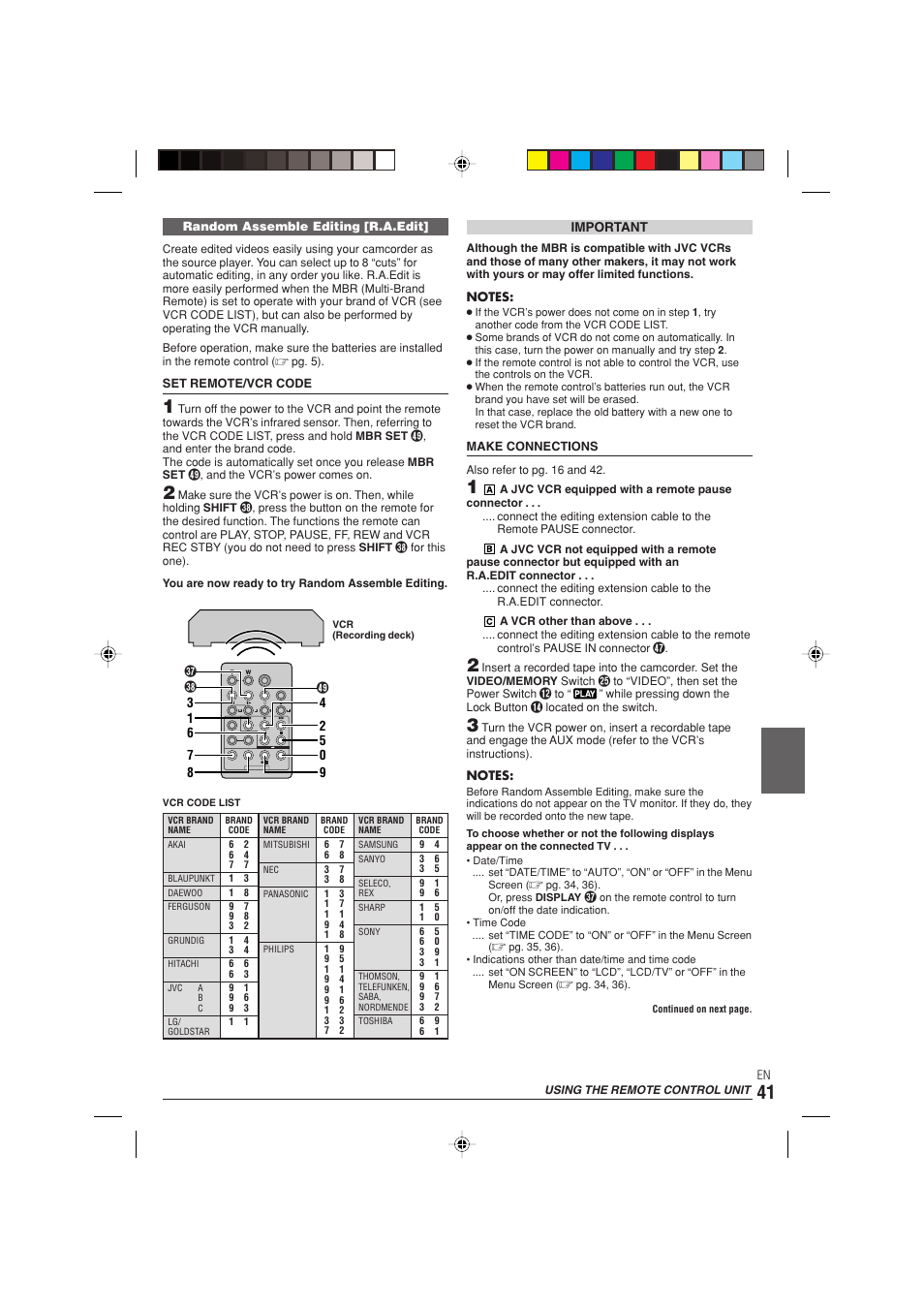 JVC 0303-MK-ID-SN User Manual | Page 41 / 60