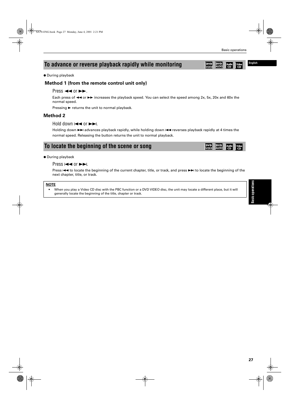 JVC XV-SA70BK User Manual | Page 29 / 75