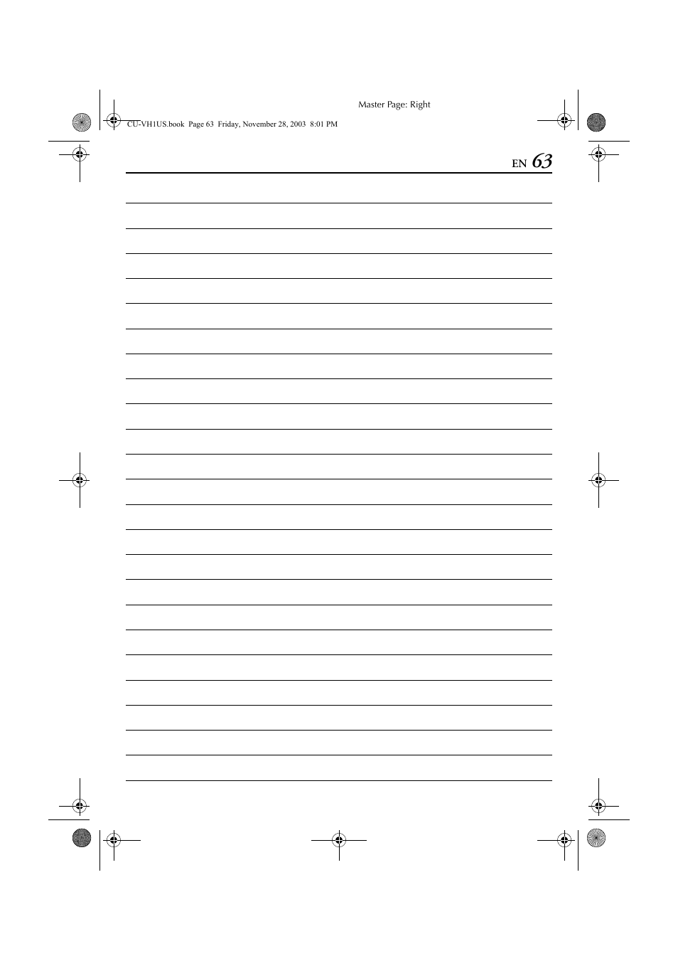 JVC CU-VH1 User Manual | Page 63 / 64