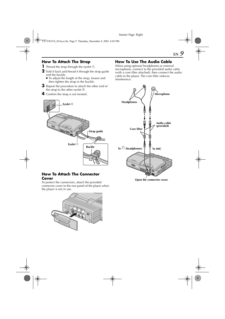 JVC CU-VH1 User Manual | Page 9 / 64