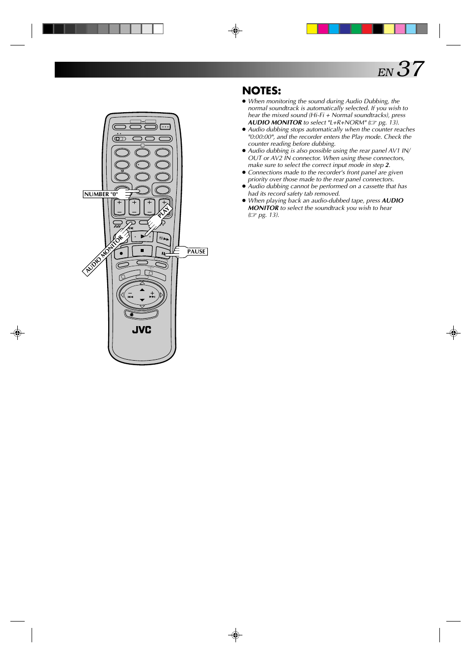 JVC HR-E939EG User Manual | Page 37 / 48